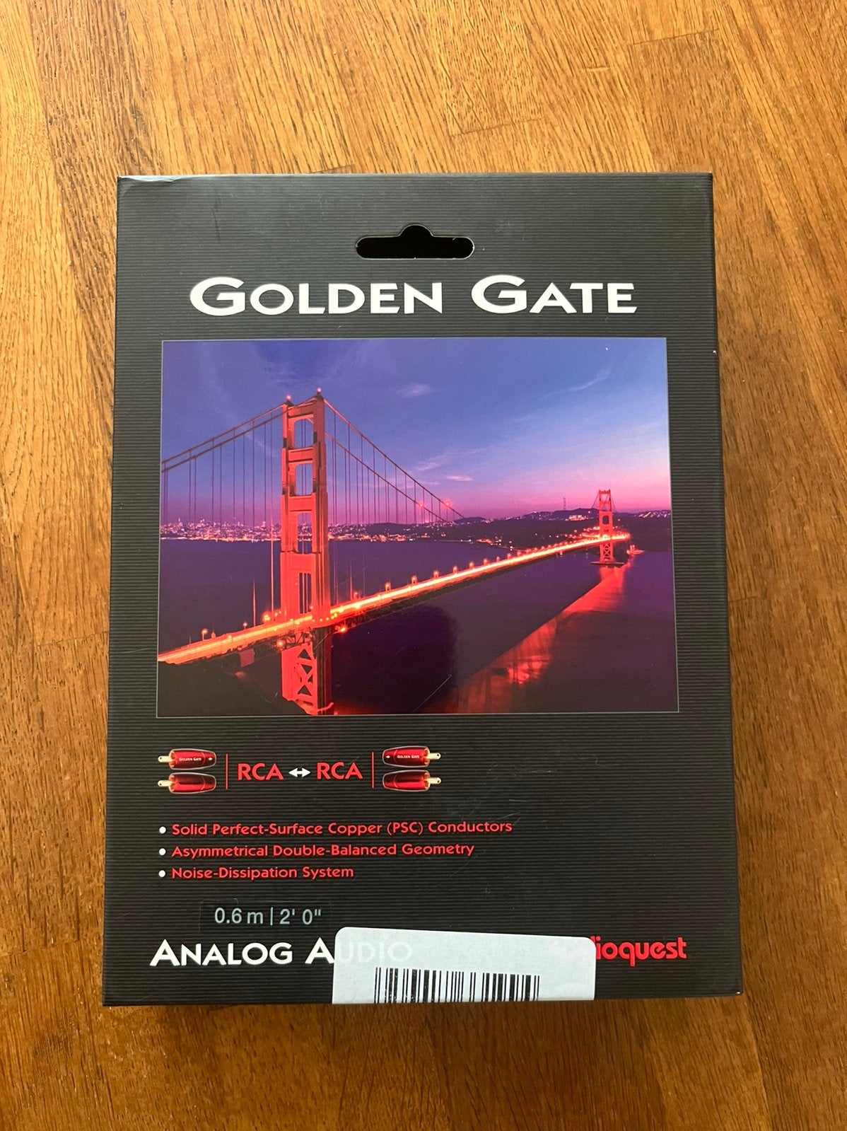 Audioquest Golden Gate high end interlink, Ophalen of Verzenden, Zo goed als nieuw, Minder dan 2 meter, Interlink-kabel