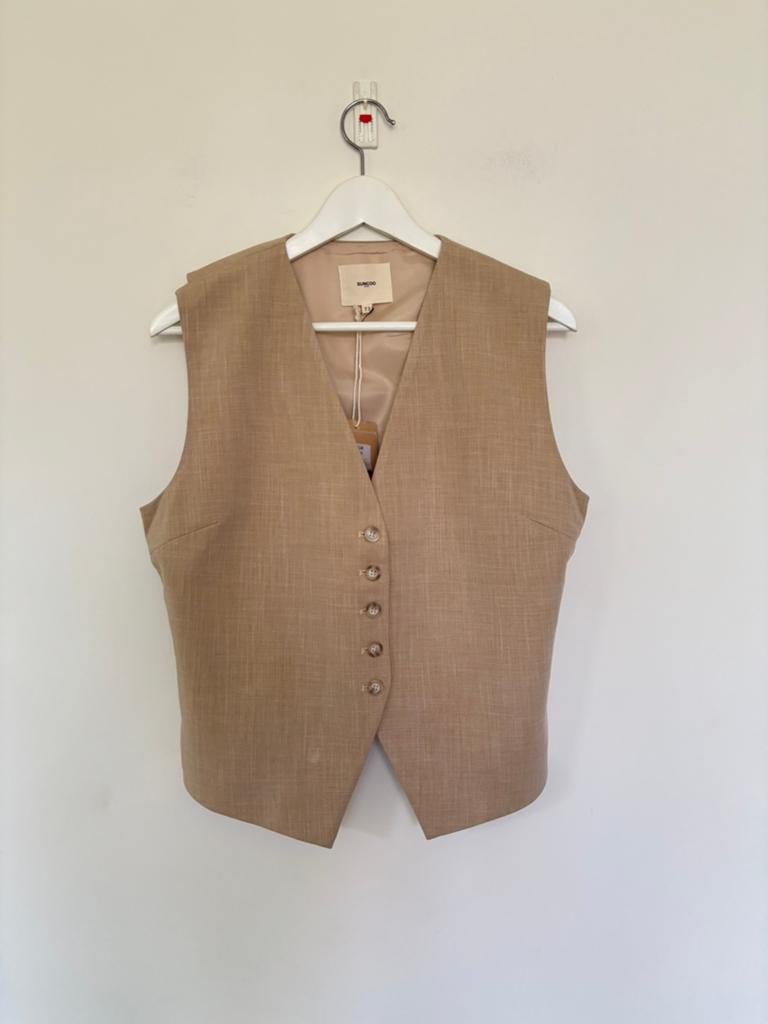 Dylan gilet suncoo paris T3/40, Maat 38/40 (M), Beige, Ophalen of Verzenden, Zo goed als nieuw