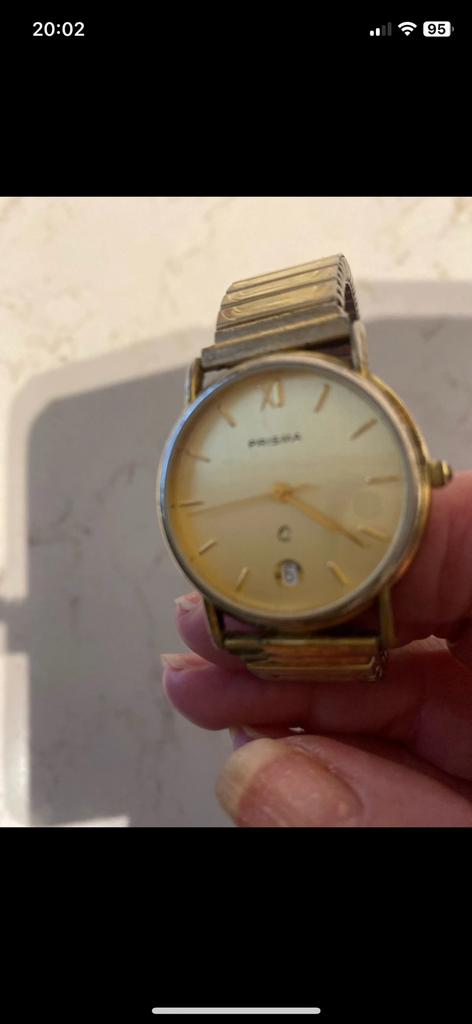 Prisma herenhorloge vintage, Overige merken, Staal, Gebruikt, Staal