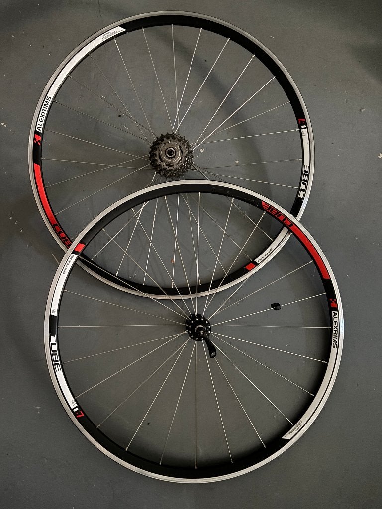 Originele Cube wielset 28 inch, Gebruikt, Aluminium, Racefiets, Ophalen