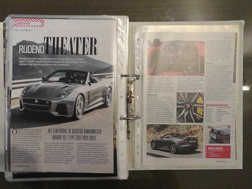 Jaguar F-Type Cabrio / Coupe SVR X152 ? 18x autotest lezen, Ophalen, Gelezen, Overige merken