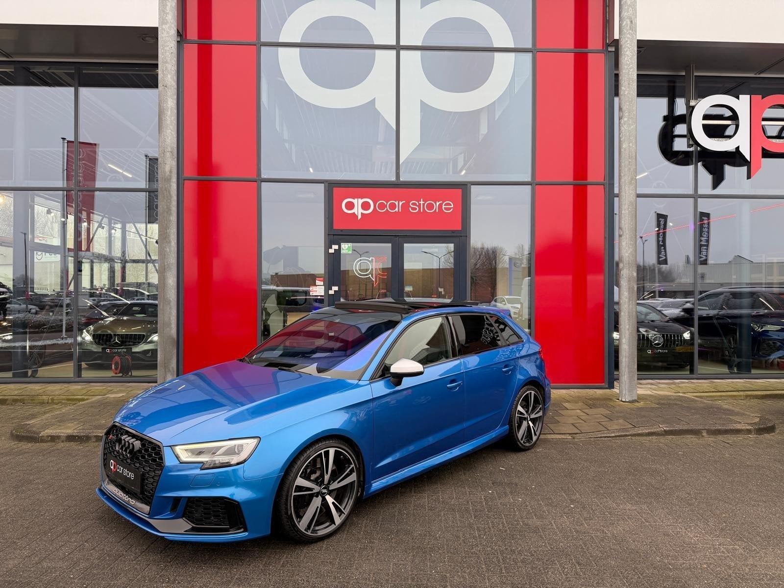 Audi A3 Sportback 2.5 TFSI RS3 quattro Full Panorama B&O RS, Automaat, Gebruikt, Blauw, Adaptive Cruise Control