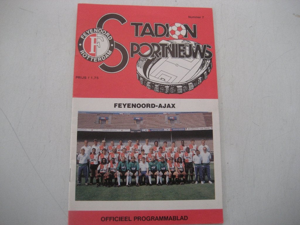 feyenoord ajax progammaboekje, Ophalen of Verzenden, Gebruikt, Feyenoord, Overige typen
