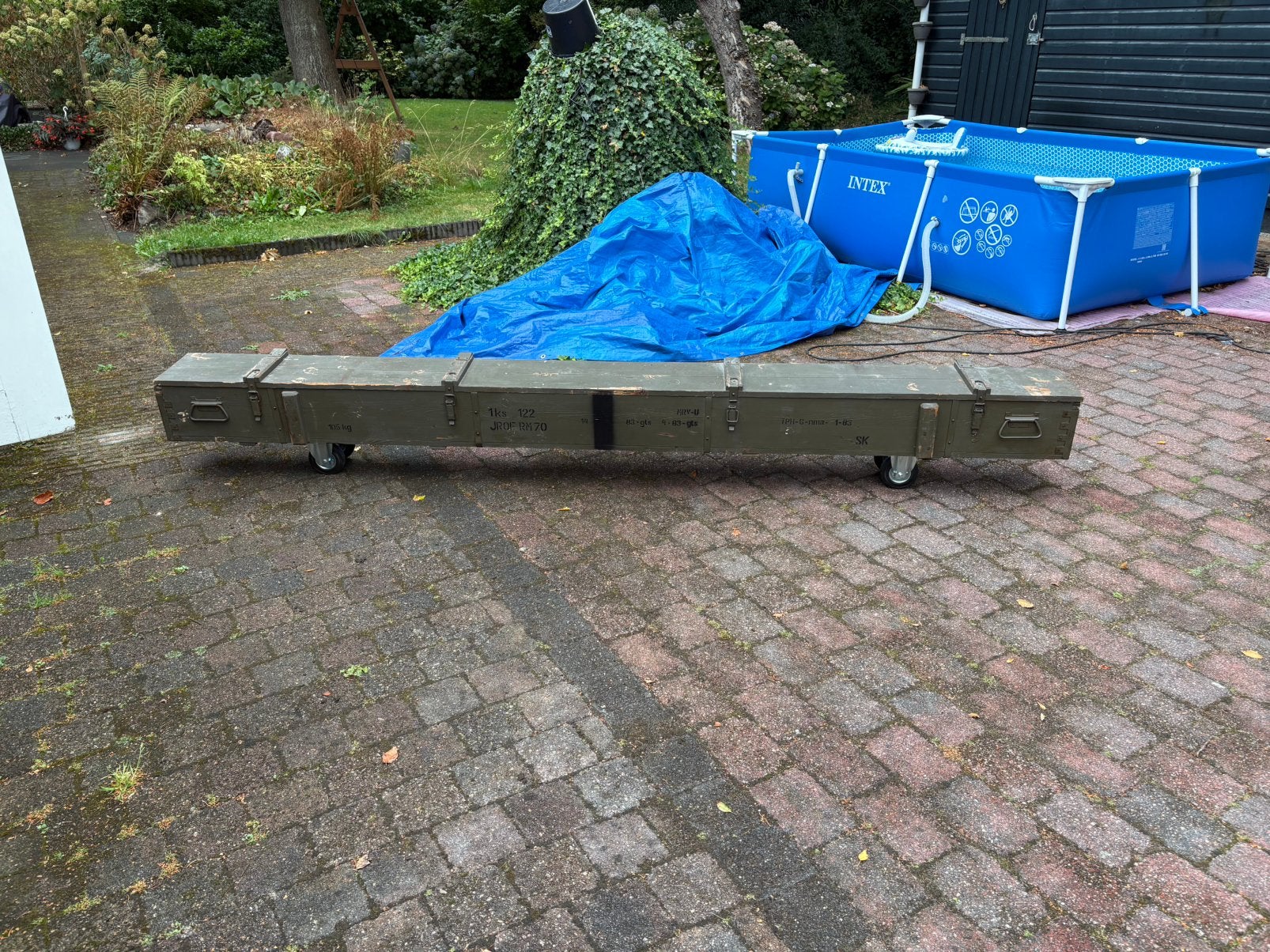 Tv meubel., Huis en Inrichting, Ophalen, Gebruikt, 200 cm of meer, 25 tot 50 cm
