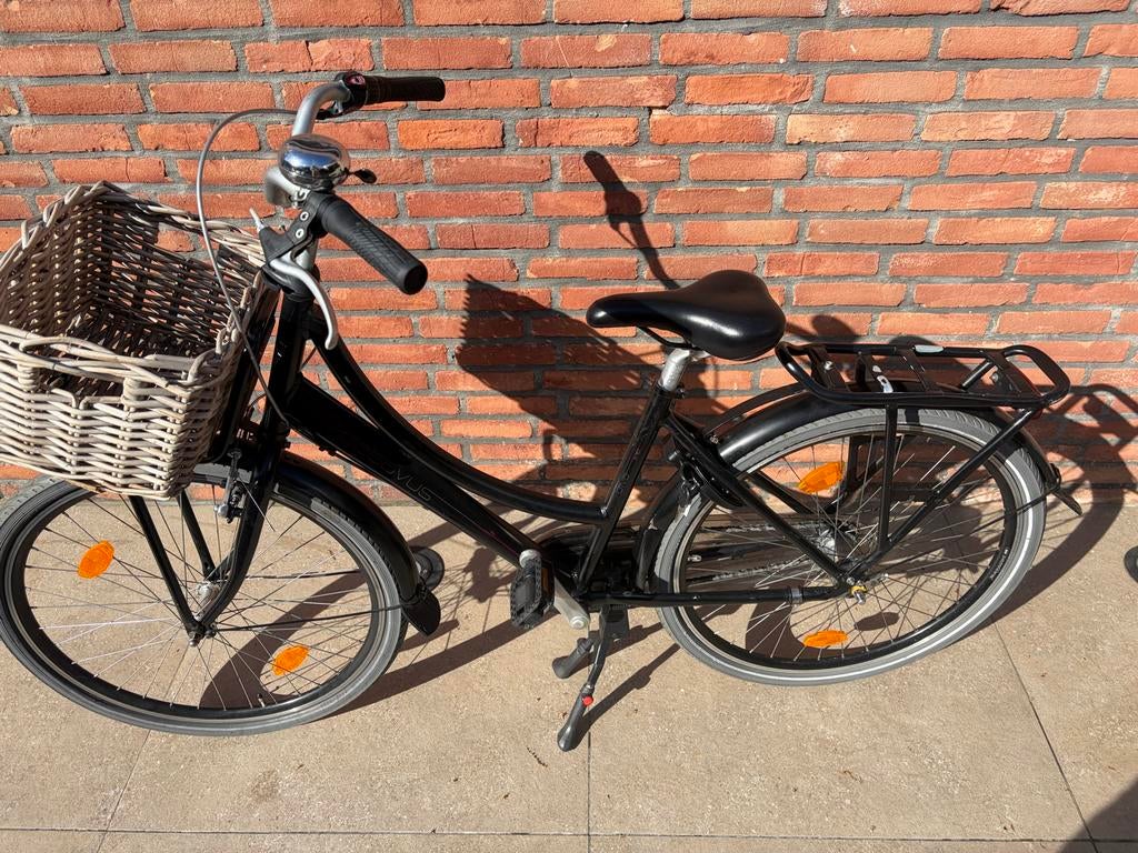 Batavus meisjesfiets 26 inch met mand, Gebruikt, Velgrem, Versnellingen, Batavus