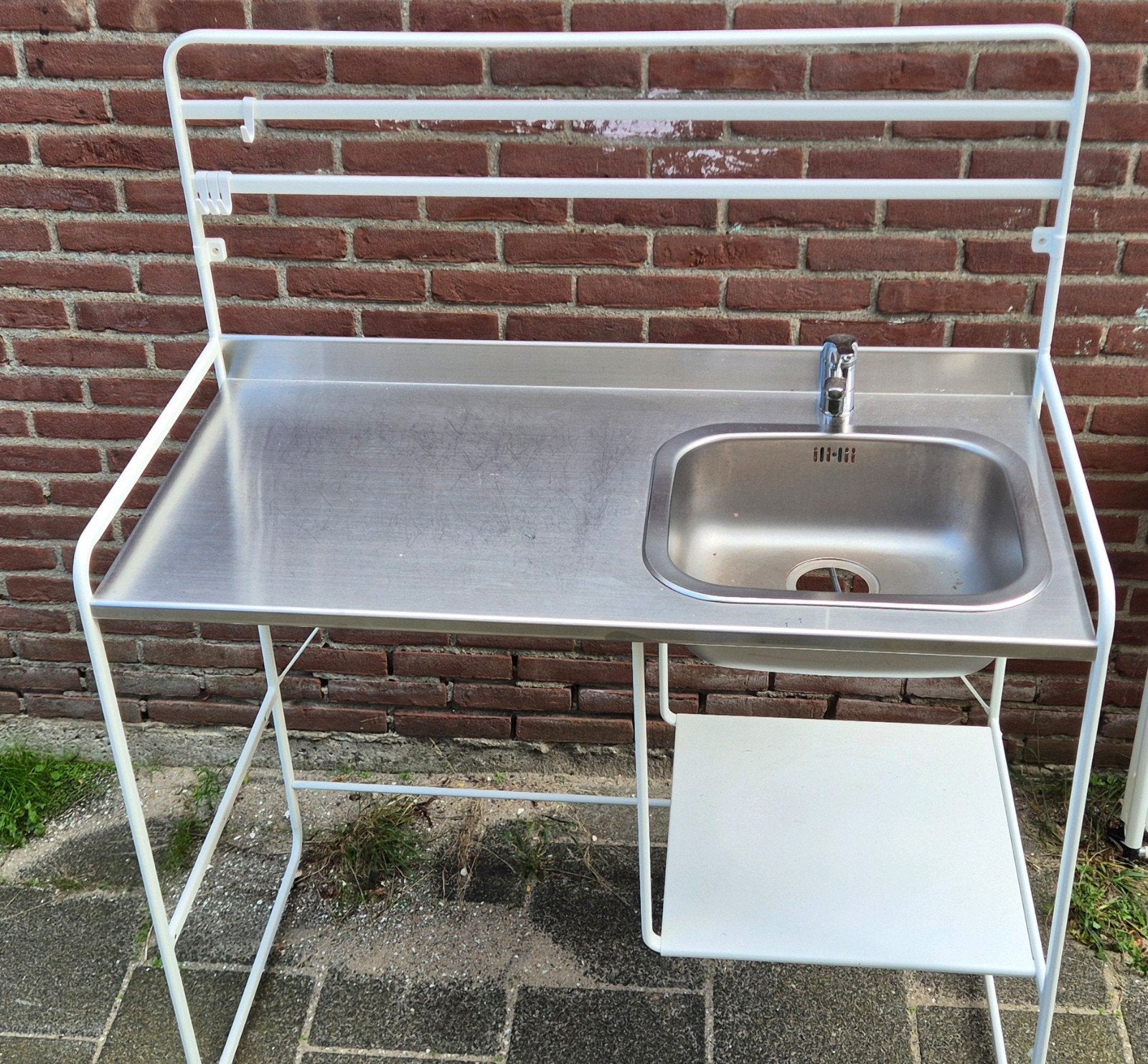 Ikea spoelbak met kraan, 112x55x140 cm, Ophalen, Zo goed als nieuw, Ikea
