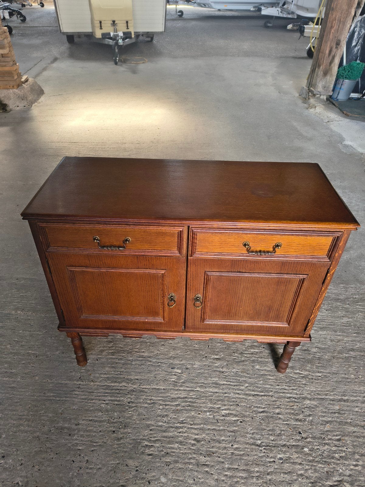 vintage kastje gelakt jaren 70 met 2 laden en 2 deurtjes, Ophalen