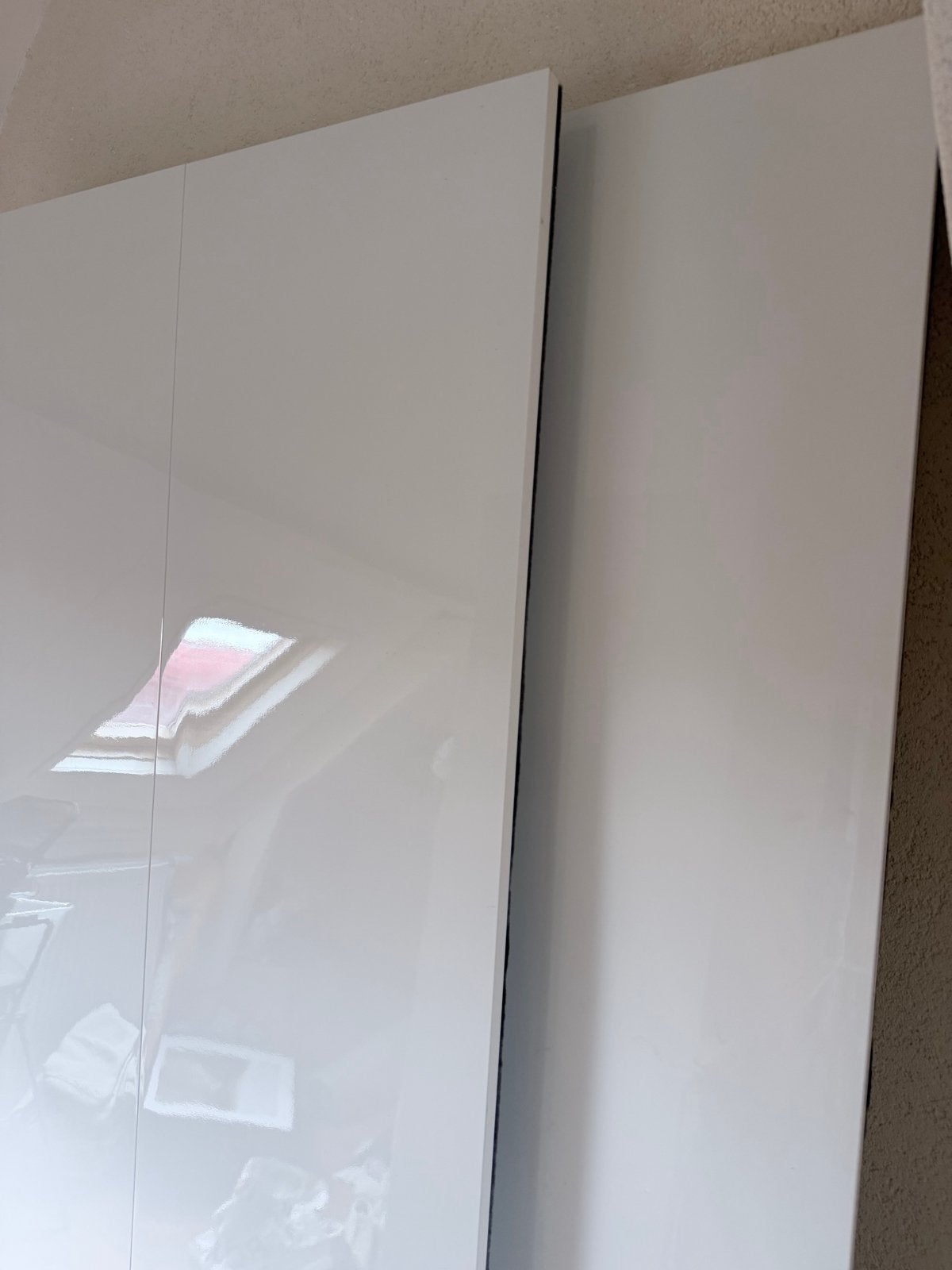 IKEA Pax Schuifdeuren 200x236 cm Hoogglans Wit met Geleiders, Ophalen, Kunststof, Gebruikt, 200 cm of meer
