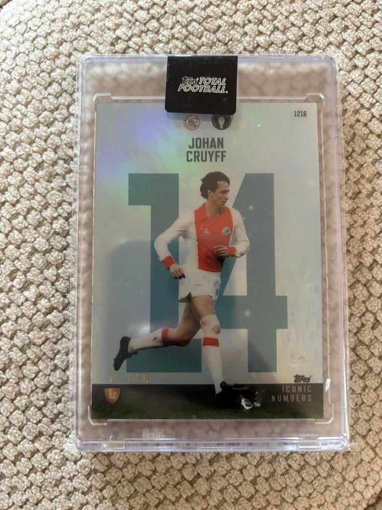 Johan Cruyff Topps Total Football Iconic Numbers Kaart, Verzamelen, Sportartikelen en Voetbal, Ophalen of Verzenden, Nieuw, Ajax
