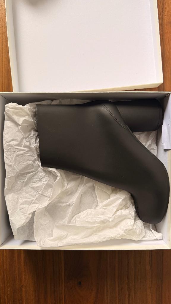 Maison Margiela Tabi Heel Boots Rubber Zwart maat 40 orig, Maison Margiela, Zwart, Lage of Enkellaarzen, Nieuw