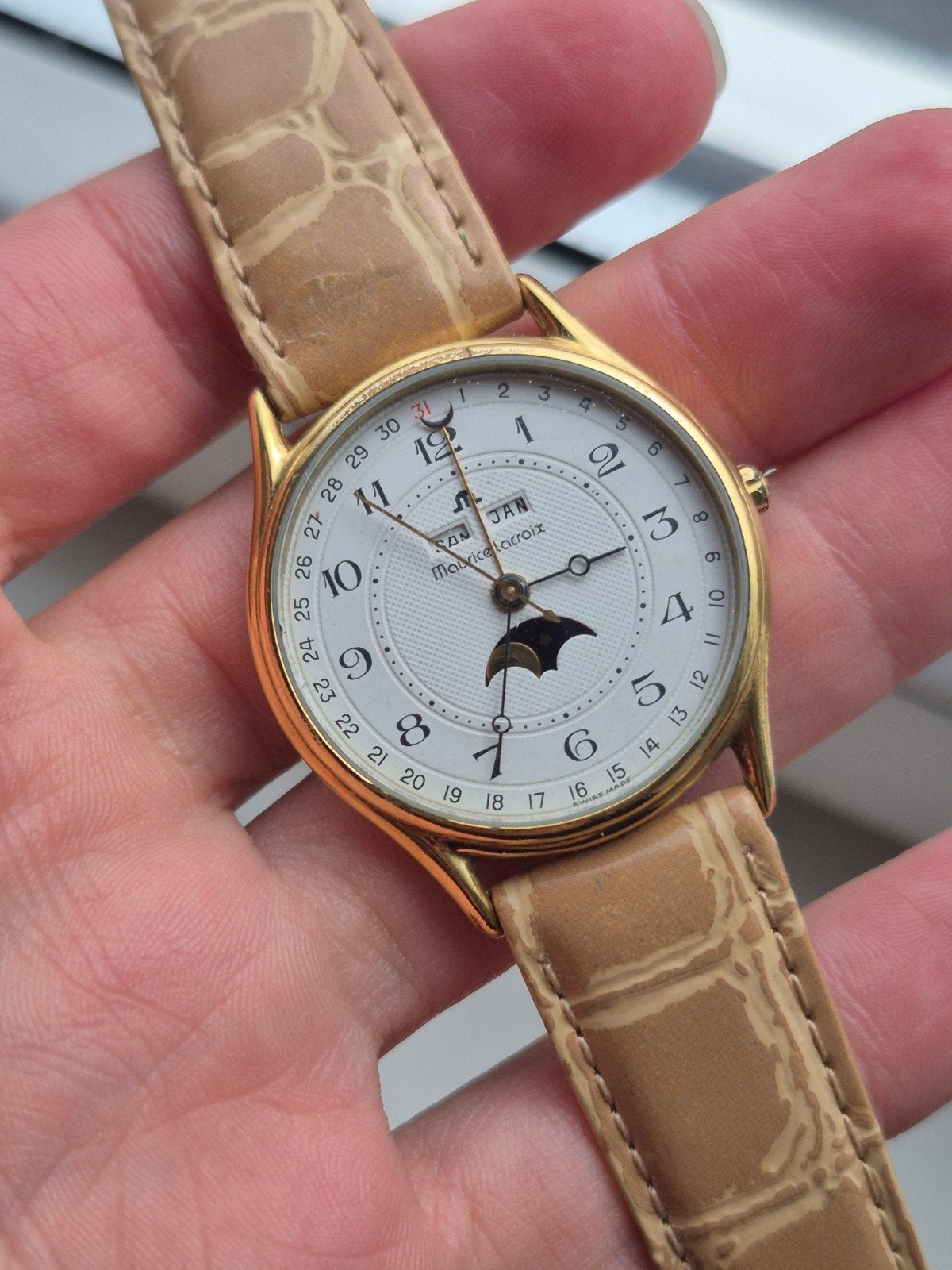 Maurice Lacroix Triple Calendar Moonphase Ref. 98181 Quartz, Overige merken, Info@mauricelacroix.com, IOS, Ophalen of Verzenden