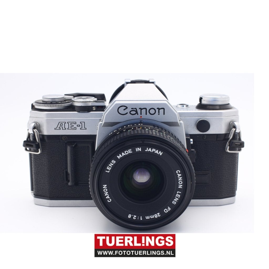 Canon AE-1 + FD 28mm 2.8 Spiegelreflex, Ophalen of Verzenden, Zo goed als nieuw, Spiegelreflex, Canon