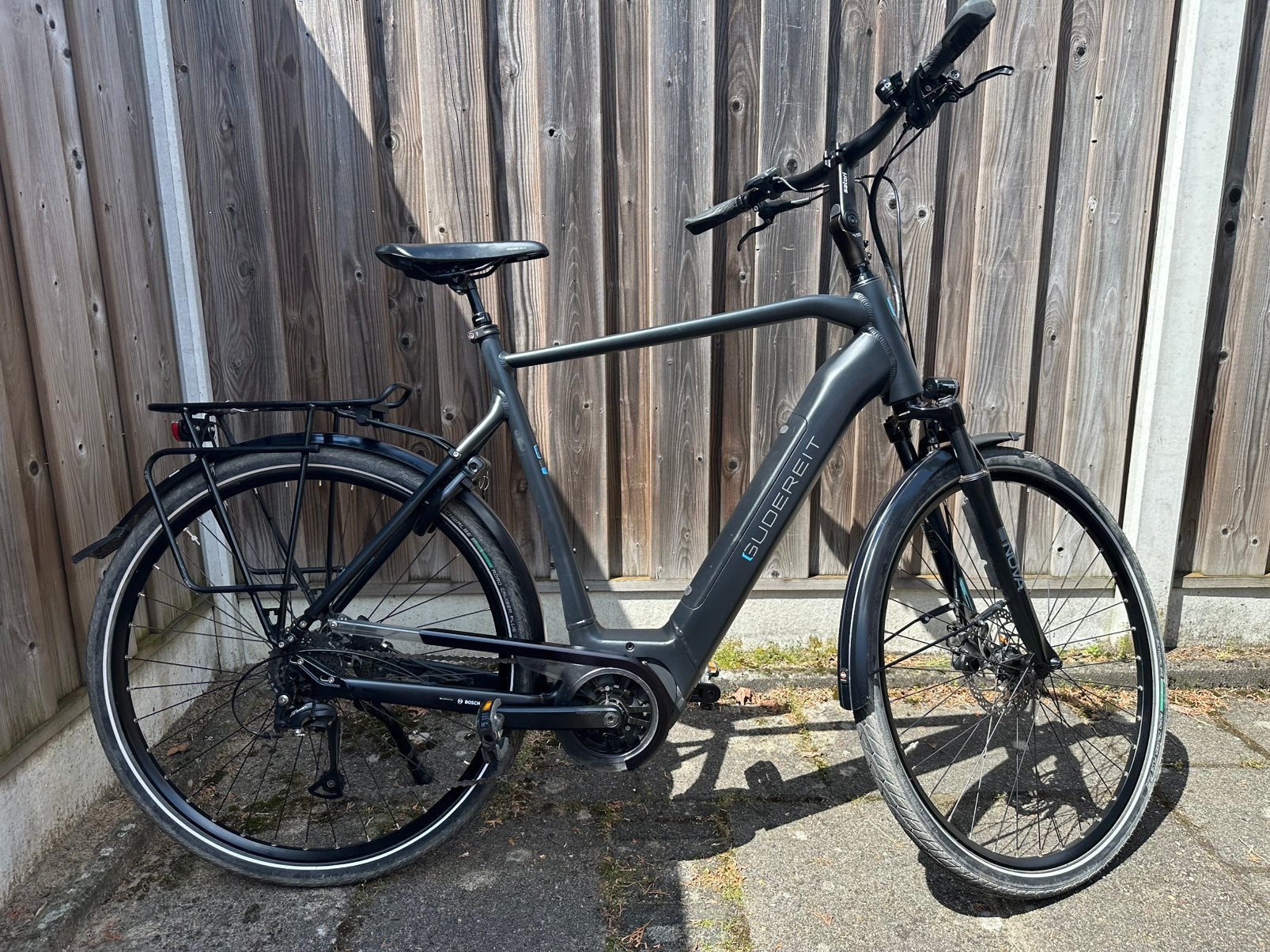 Ebike Gudereit XL ZGAN, Zo goed als nieuw, 59 cm of meer, 50 km per accu of meer, Ophalen