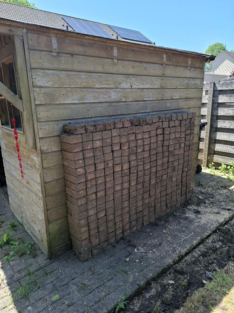 Gratis afhalen tegels, Tuin en Terras, Ophalen, Gebruikt