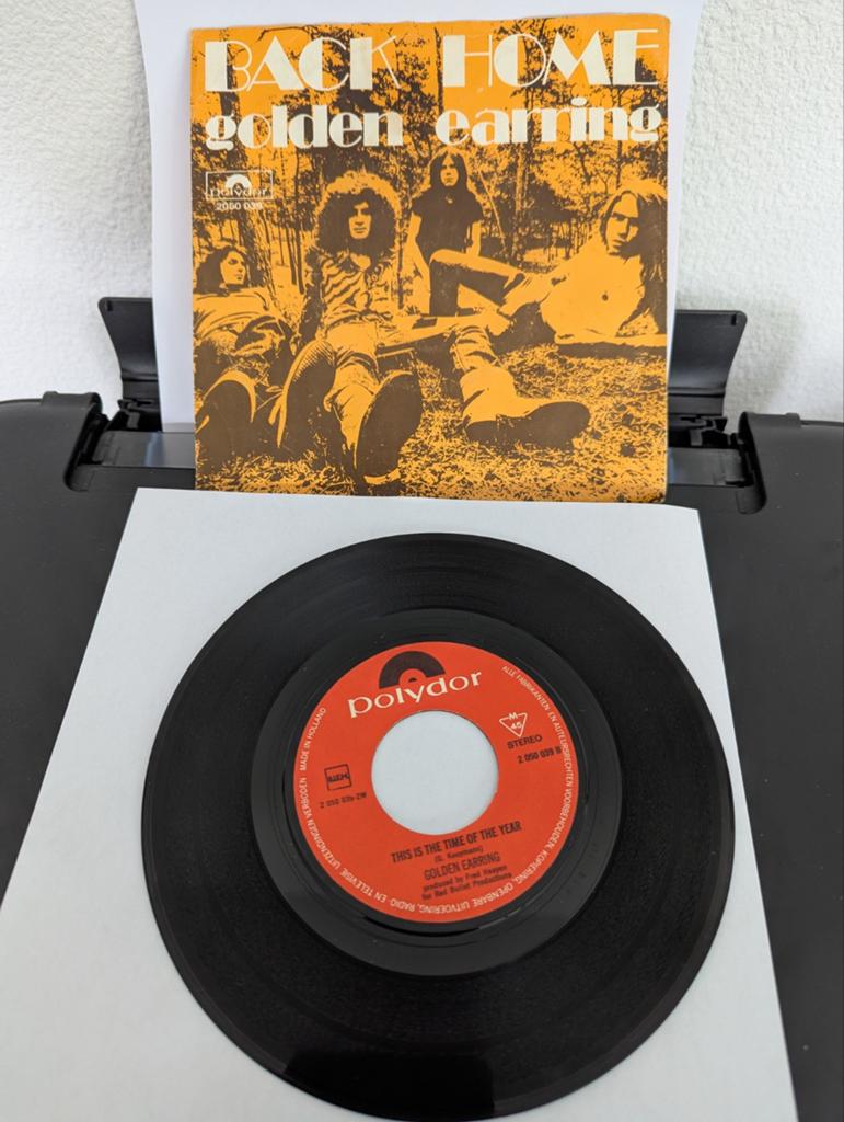 Golden Earring - Back Home ( vinyl single), Gebruikt, 7 inch, Single, Ophalen of Verzenden