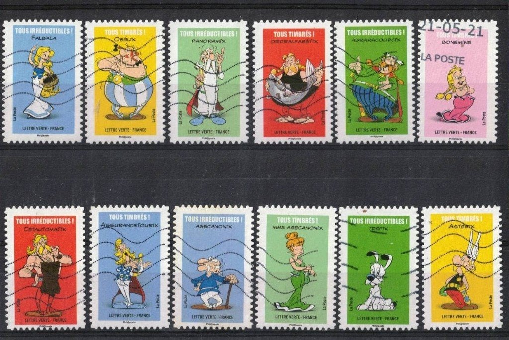 Frankrijk, serie "Asterix" 2019-183, Postzegels en Munten, Verzenden, Gestempeld