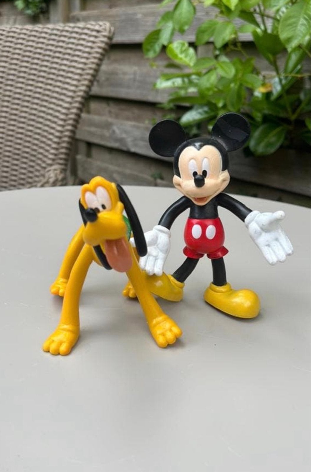 Mickey Mouse en Pluto Figuren Set - Buigbare Pluto, Ophalen of Verzenden, Zo goed als nieuw
