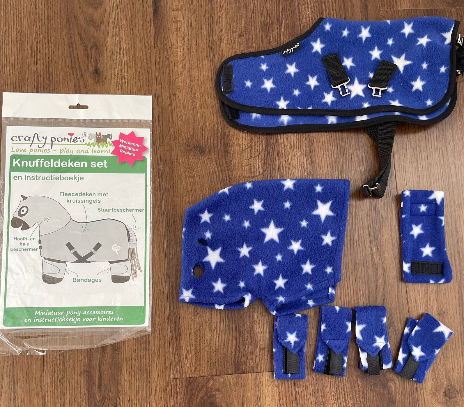 Crafty pony knuffeldekenset blauw Nieuw, Ophalen of Verzenden, Nieuw, Jongen of Meisje