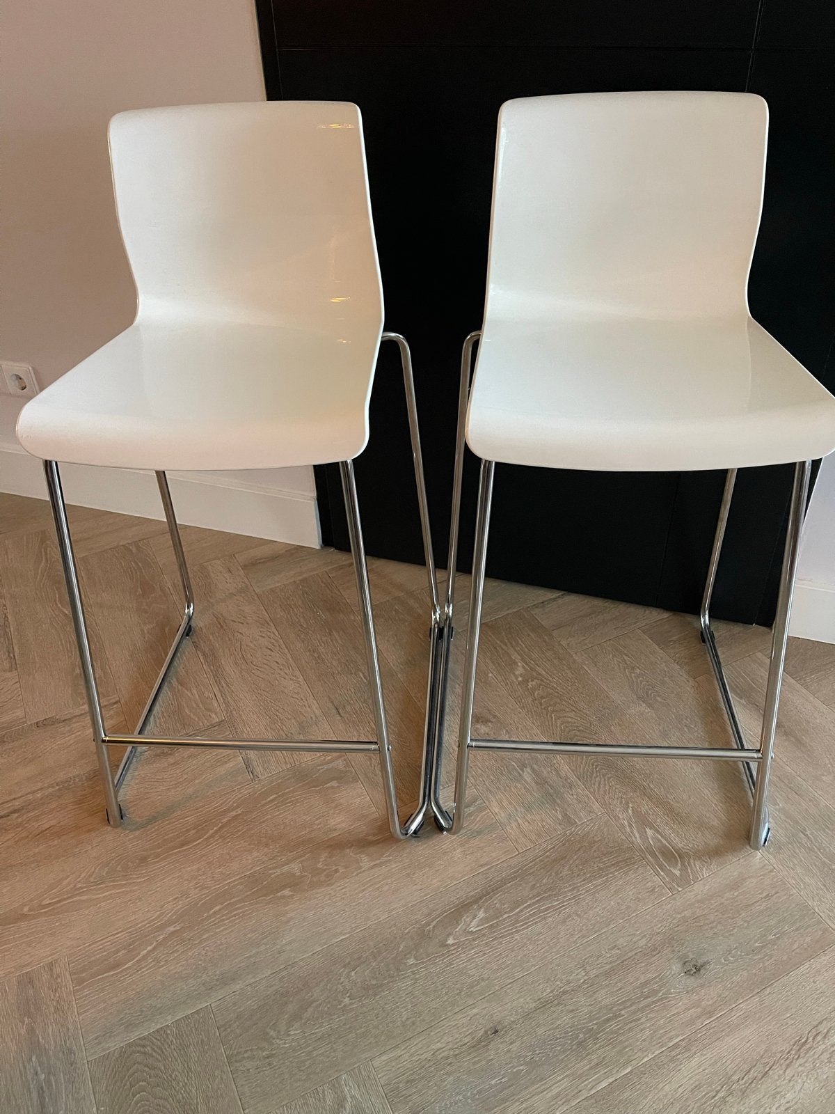 4 IKEA glenn barkrukken 65 cm hoog, Huis en Inrichting, Ophalen, Kunststof, Met voetsteun, 60 tot 90 cm