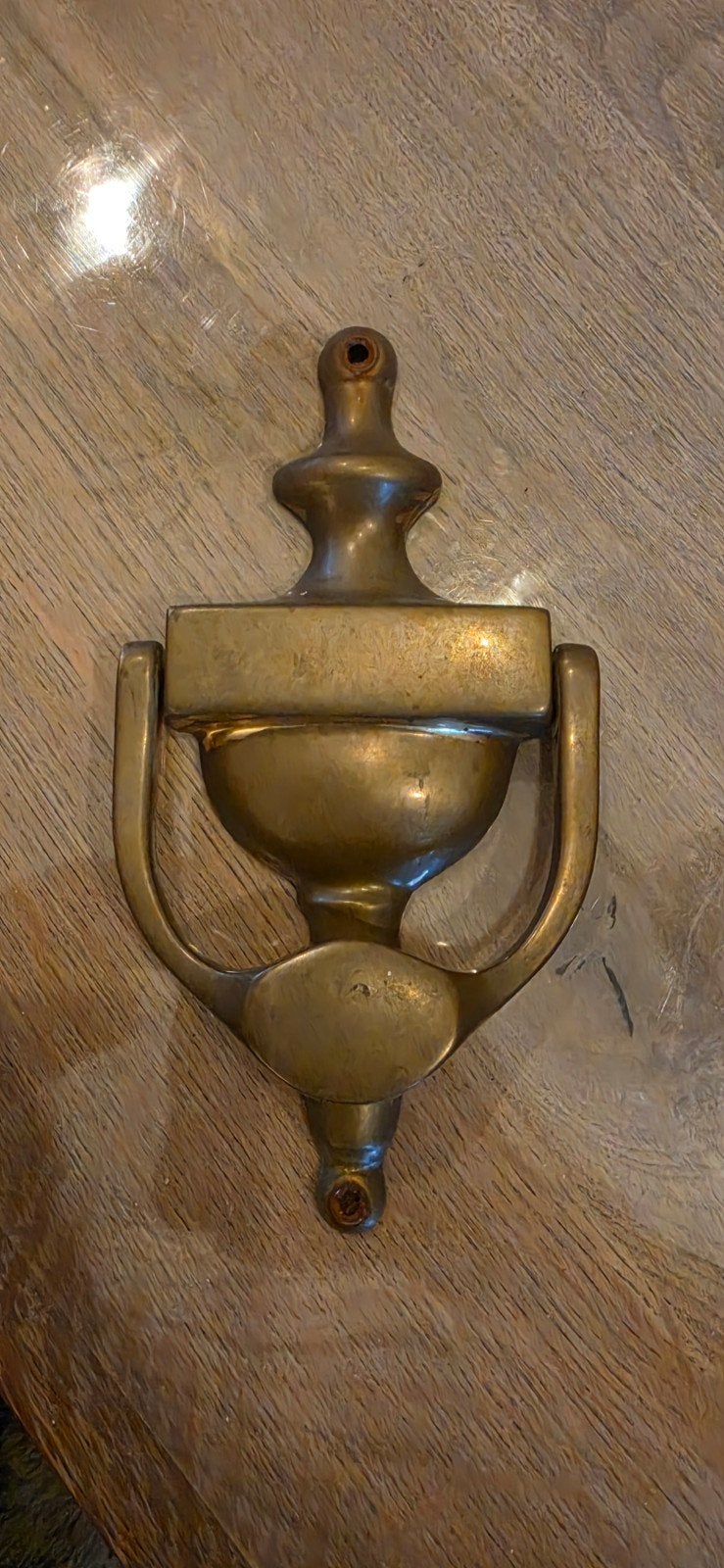 Klassieke Messing Deurklopper - Vintage Stijl, Gebruikt, Ophalen of Verzenden, Klassiek, Goud