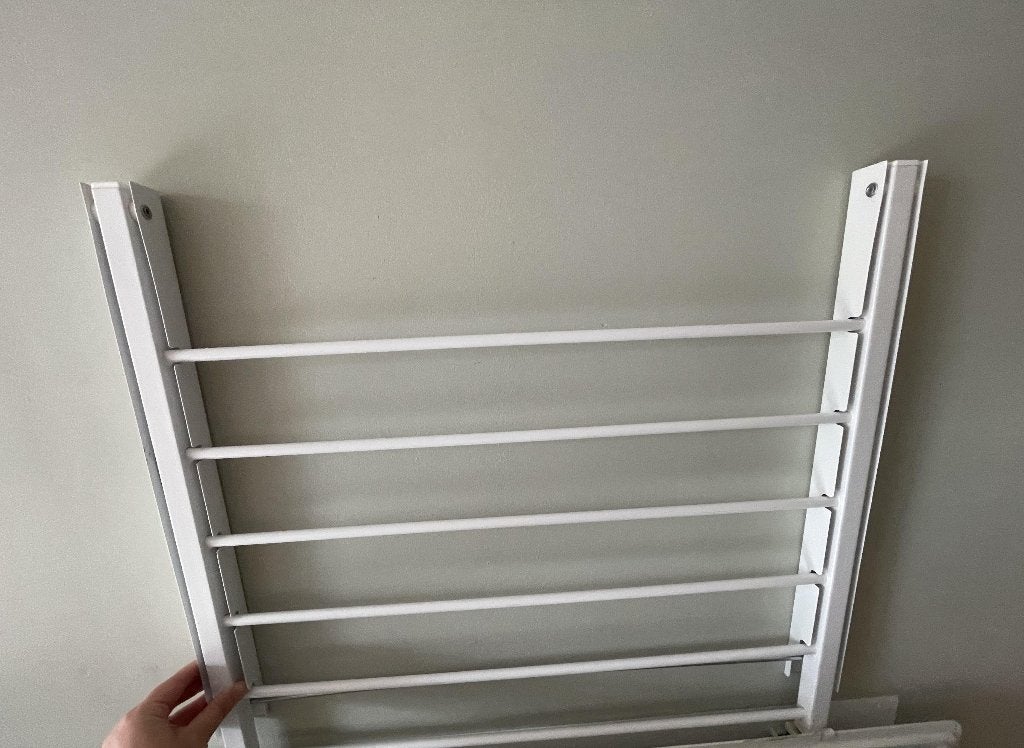 Handig inklapbaar wand droogrek, Ophalen of Verzenden, Zo goed als nieuw, Wasrek