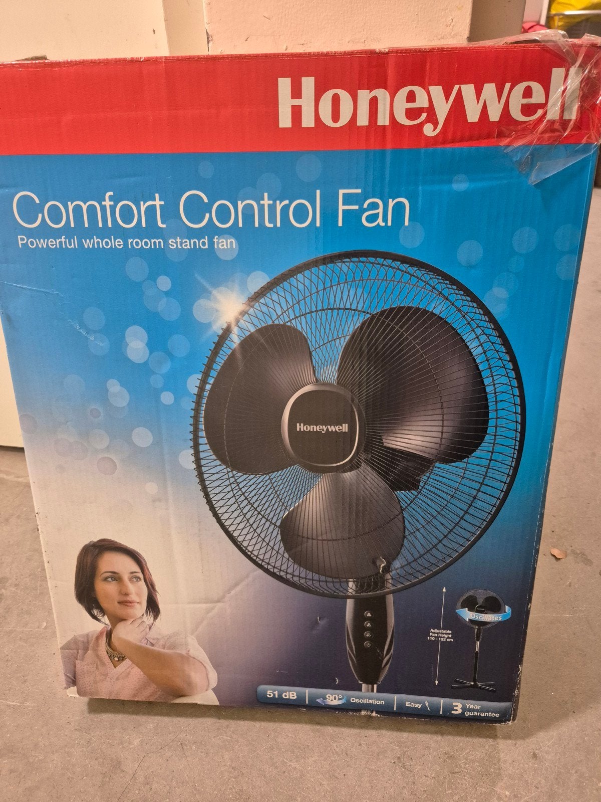 Ventilator honeywell, Ophalen of Verzenden, Zo goed als nieuw, Statiefventilator