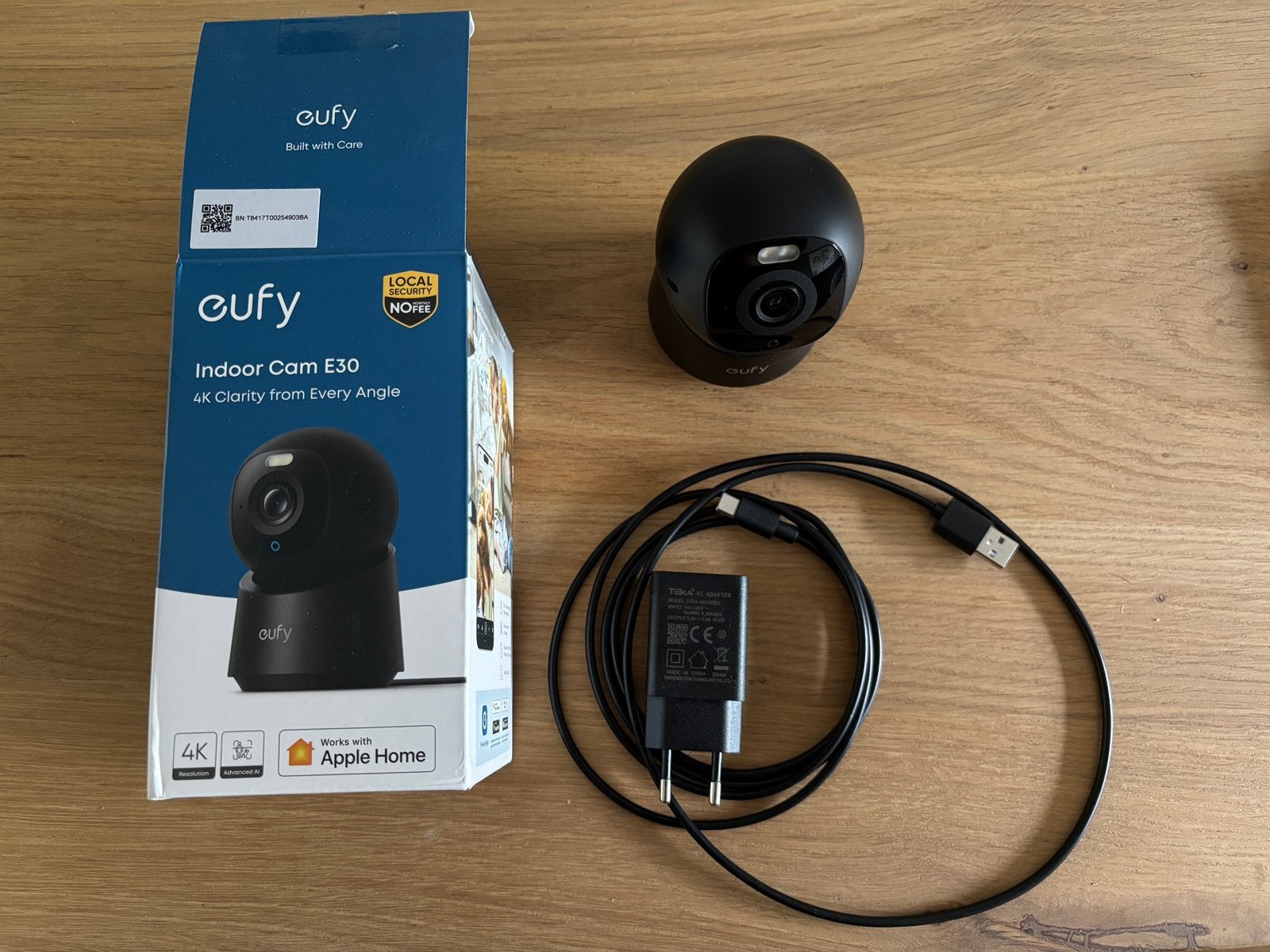 Eufy indoor cam E30 4K, Audio, Tv en Foto, Ophalen of Verzenden, Zo goed als nieuw