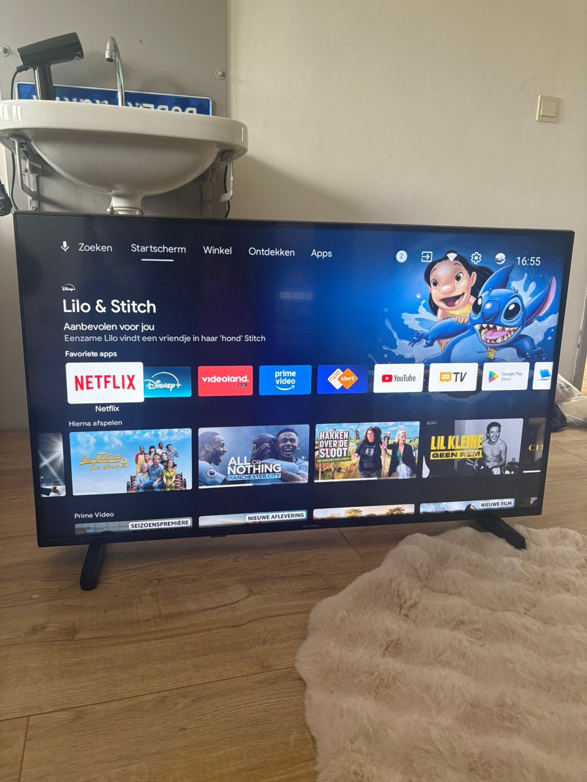 Salora smart tv 43 inch, Overige merken, LED, 50 Hz, Ophalen of Verzenden