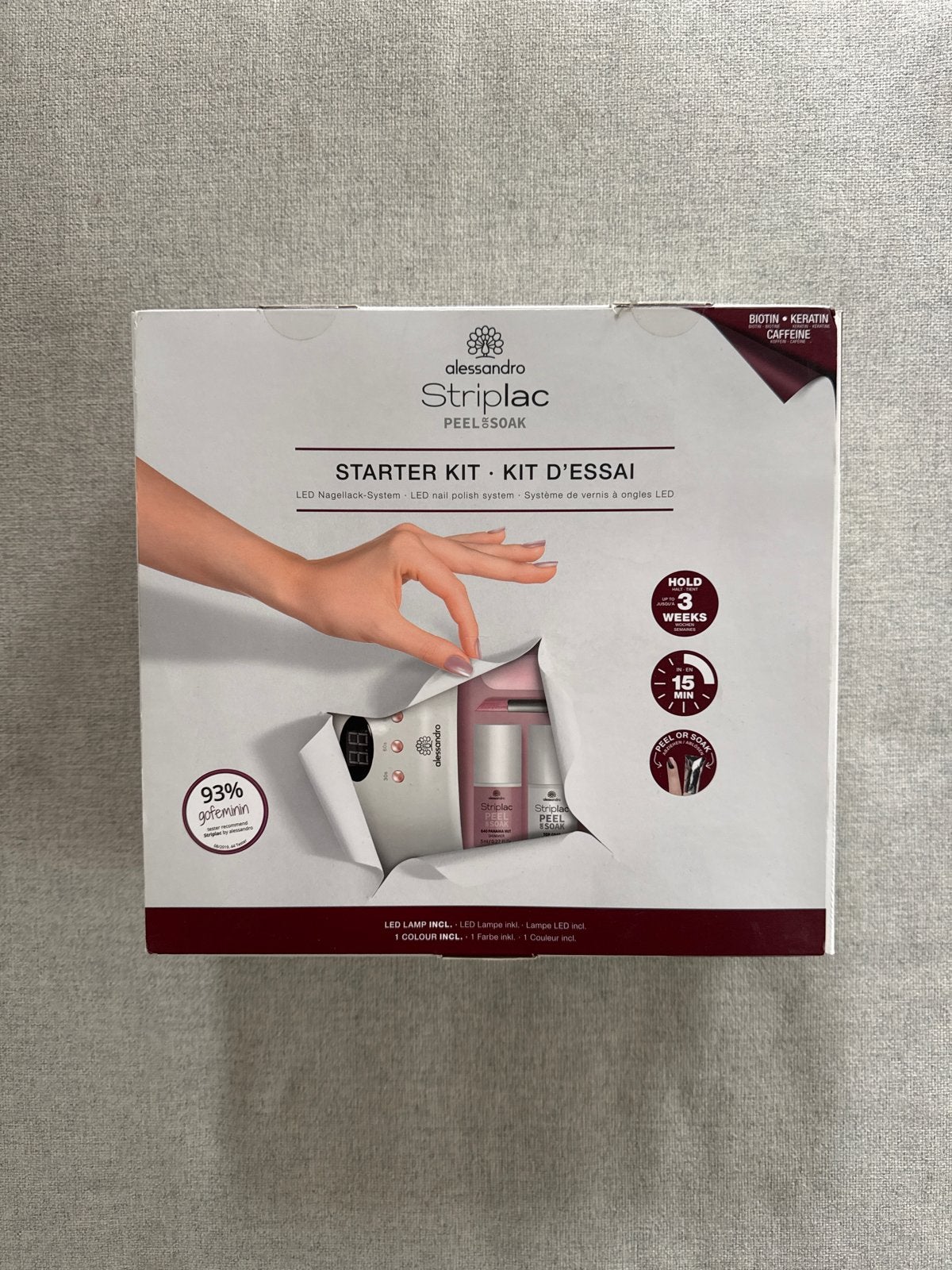 Alessandro Striplac Peel & Soak Starter Kit, Ophalen of Verzenden, Zo goed als nieuw, Handen en Nagels