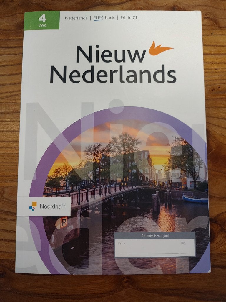Nieuw Nederlands 4 VWO (leeropdrachtenboek), VWO, Nieuw, Ophalen of Verzenden, Noordhoff Uitgevers