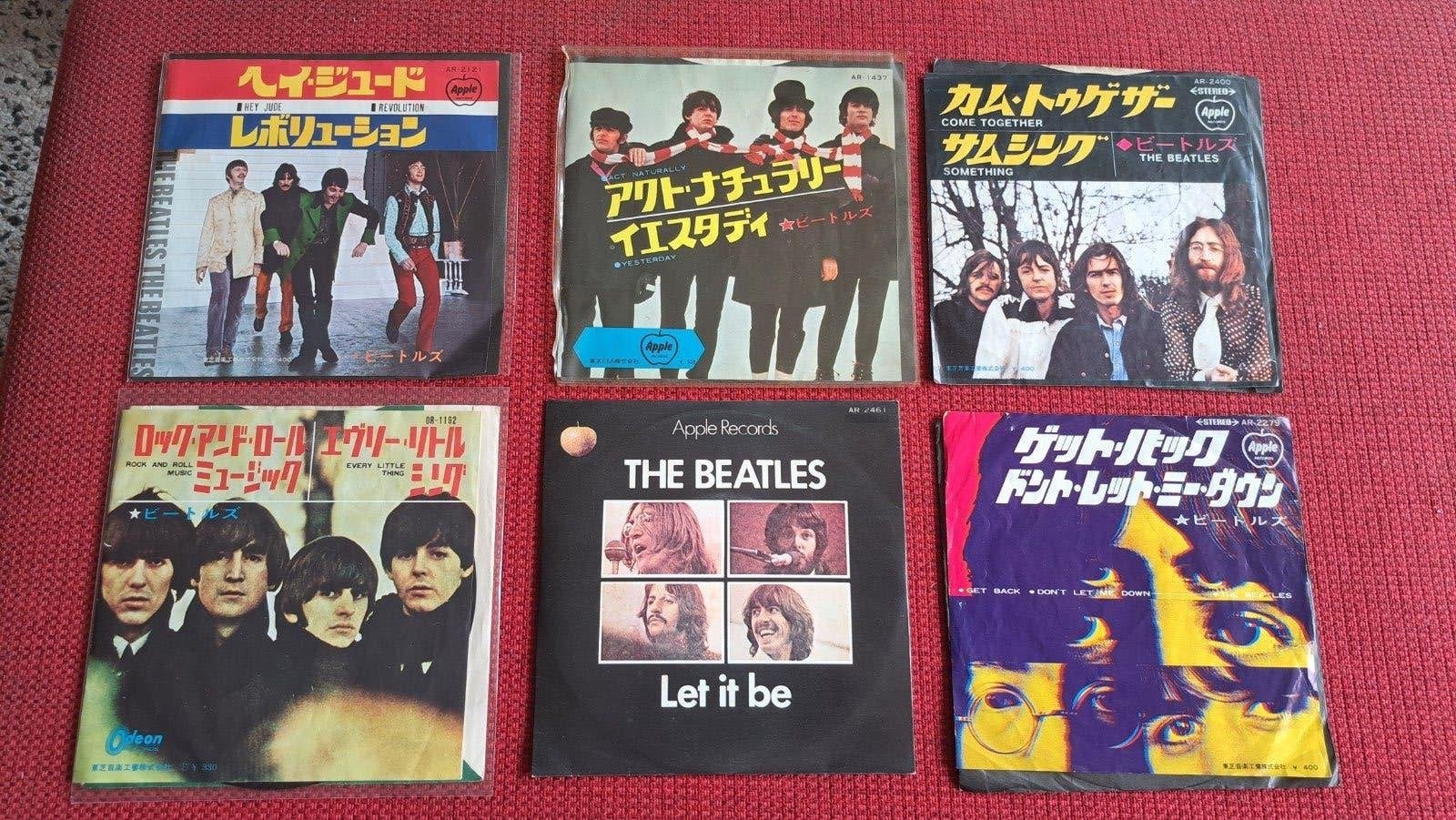 Beatles 6 Japanse singles, Ophalen of Verzenden, Gebruikt, Pop