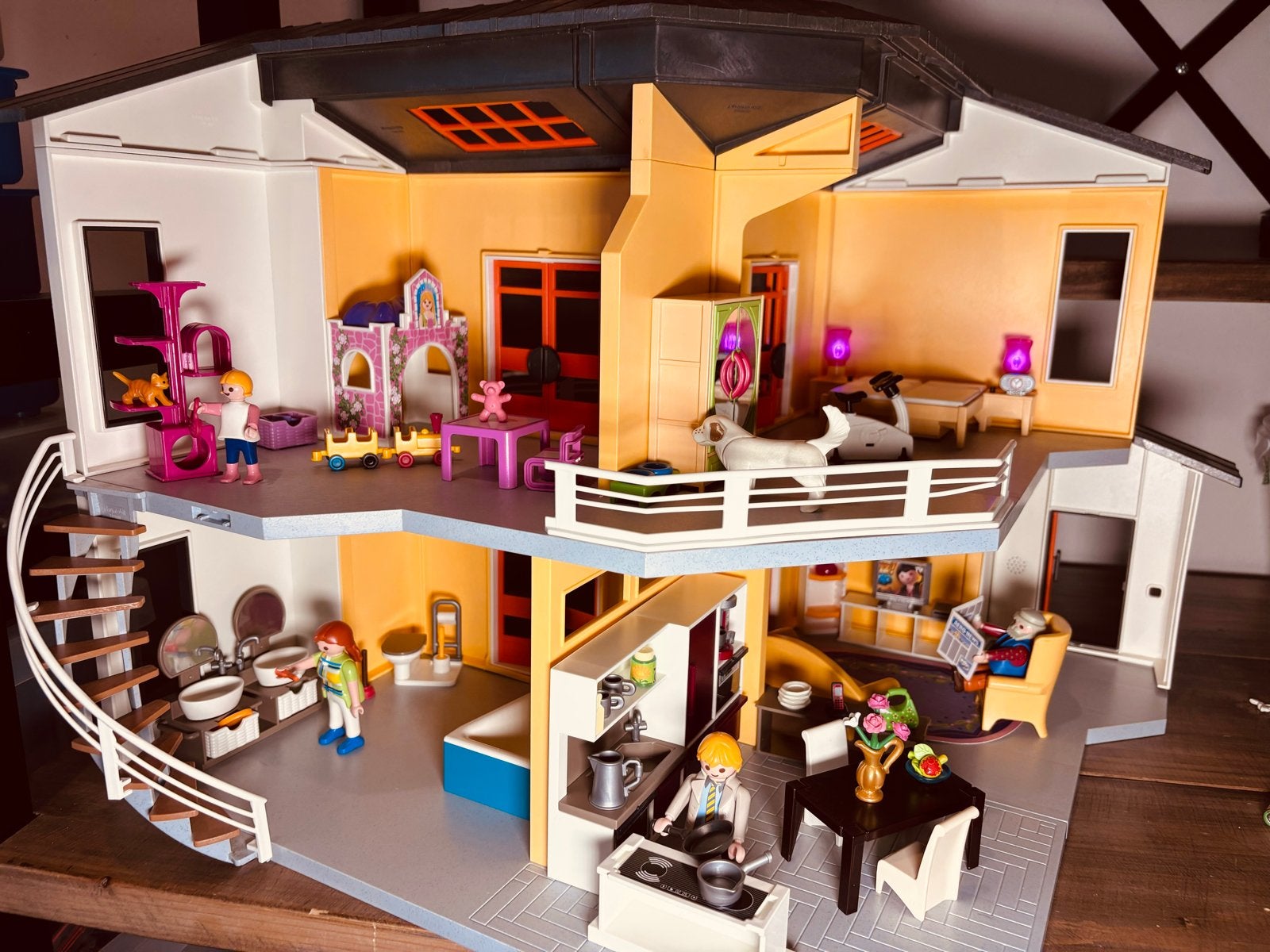 Playmobil Modern Woonhuis met complete inrichting, Ophalen, Gebruikt, Jongen of Meisje