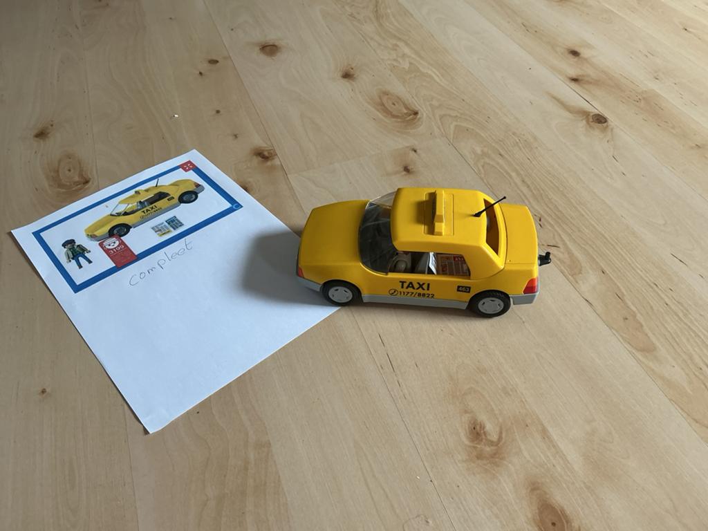 Playmobil - gele taxi - nummer 3199, Ophalen of Verzenden, Gebruikt