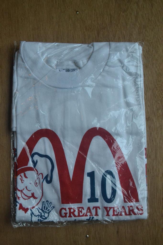 Vintage McDonald's T-shirt jaren 90 Speedee logo, Verzamelen, Verzenden, Zo goed als nieuw, Gebruiksvoorwerp