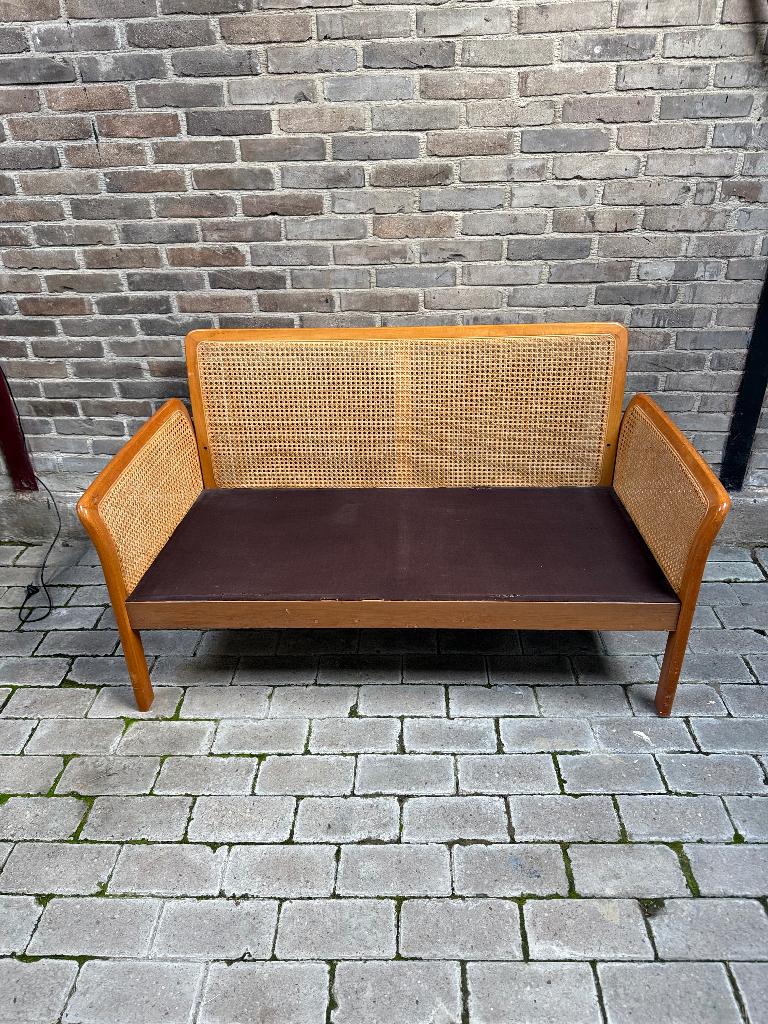 Bank  Illum Wikkelsö denns design jaren 70, Ophalen of Verzenden, Gebruikt