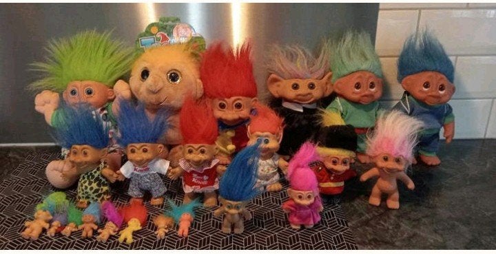 Verzameling troll trollen diverse vintage, Verzamelen, Poppen, Ophalen, Pop