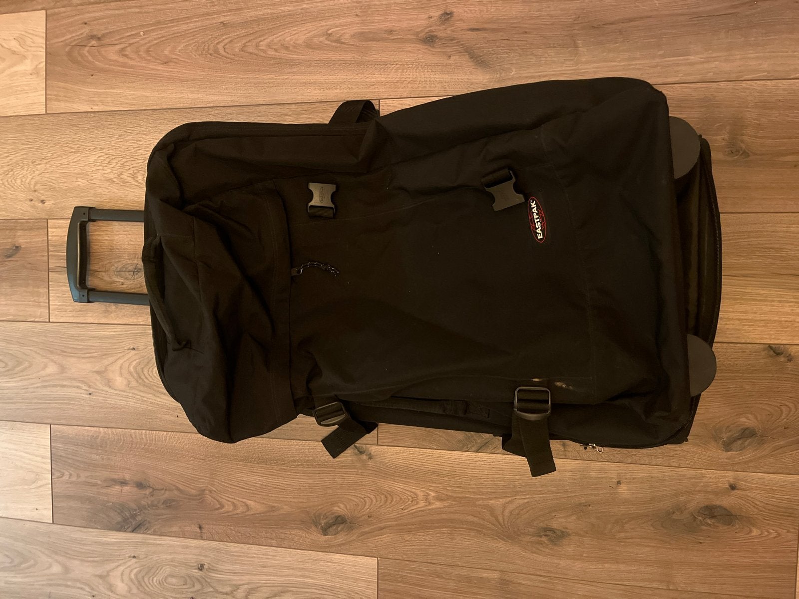 Eastpak Tranverze L reistas wieltjes + uitschuifbare greep, Sieraden, Tassen en Uiterlijk, Ophalen, 30 cm of meer, Gebruikt, Zwart