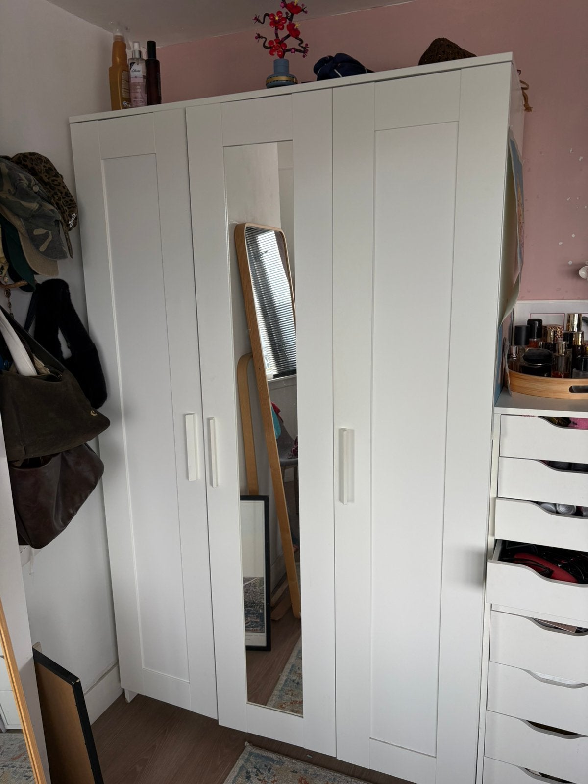 Brimnes Kast Ikea, Ophalen, Met deur(en), Gebruikt, 100 tot 150 cm