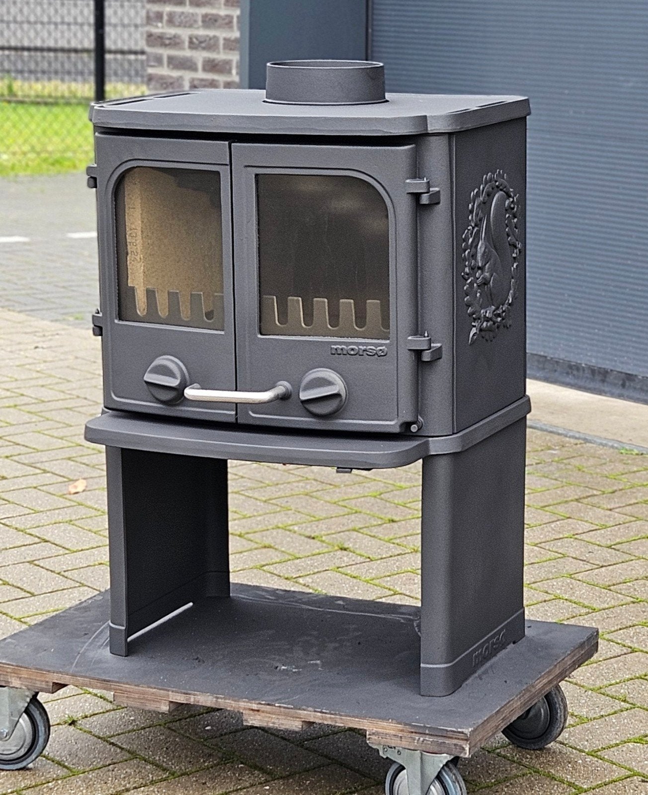 Houtkachel Morso 2140 Eekhoorn, Huis en Inrichting, Houtkachel, Ophalen of Verzenden, Zo goed als nieuw, Vrijstaand