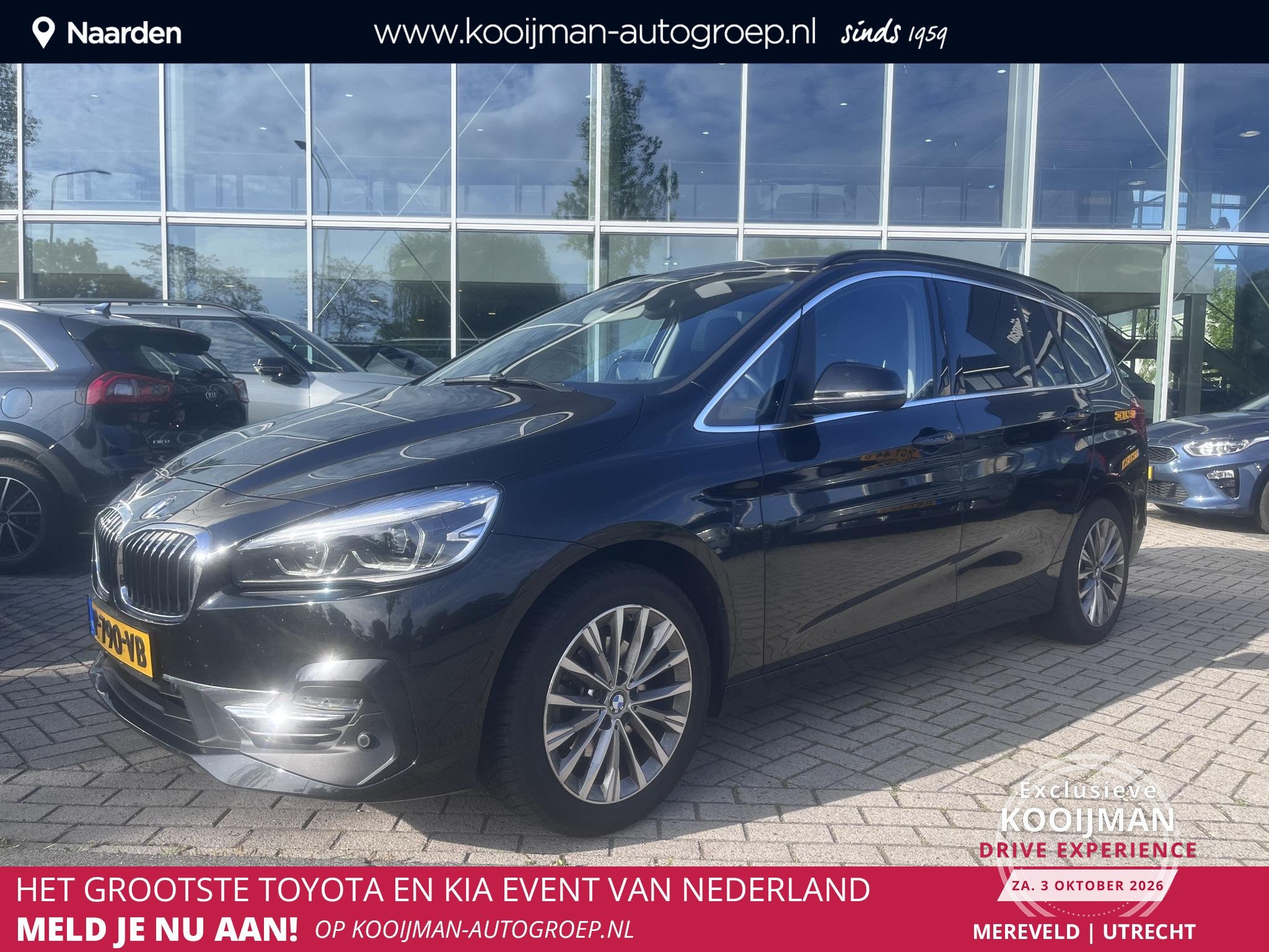 BMW 2-serie Gran Tourer 216i 7p. Business Edition Plus, Auto's, Gebruikt, 2-Serie Gran Tourer, 7 stoelen, Zwart