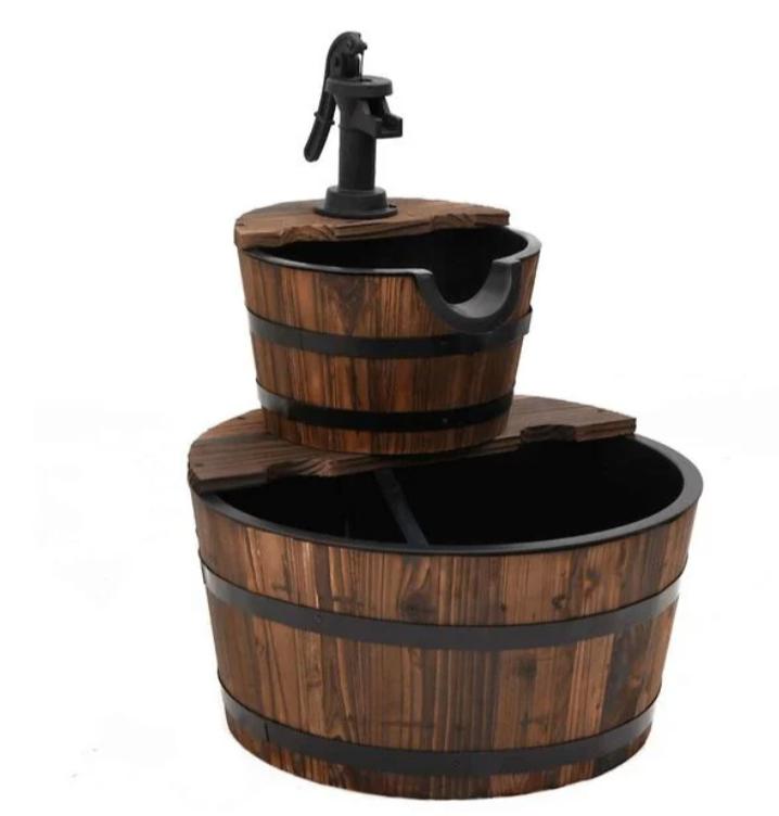 AANBIEDING  | Waterfontein met pomp massief vurenhout! GRTS, Verzenden, Nieuw, Overige materialen, Fontein