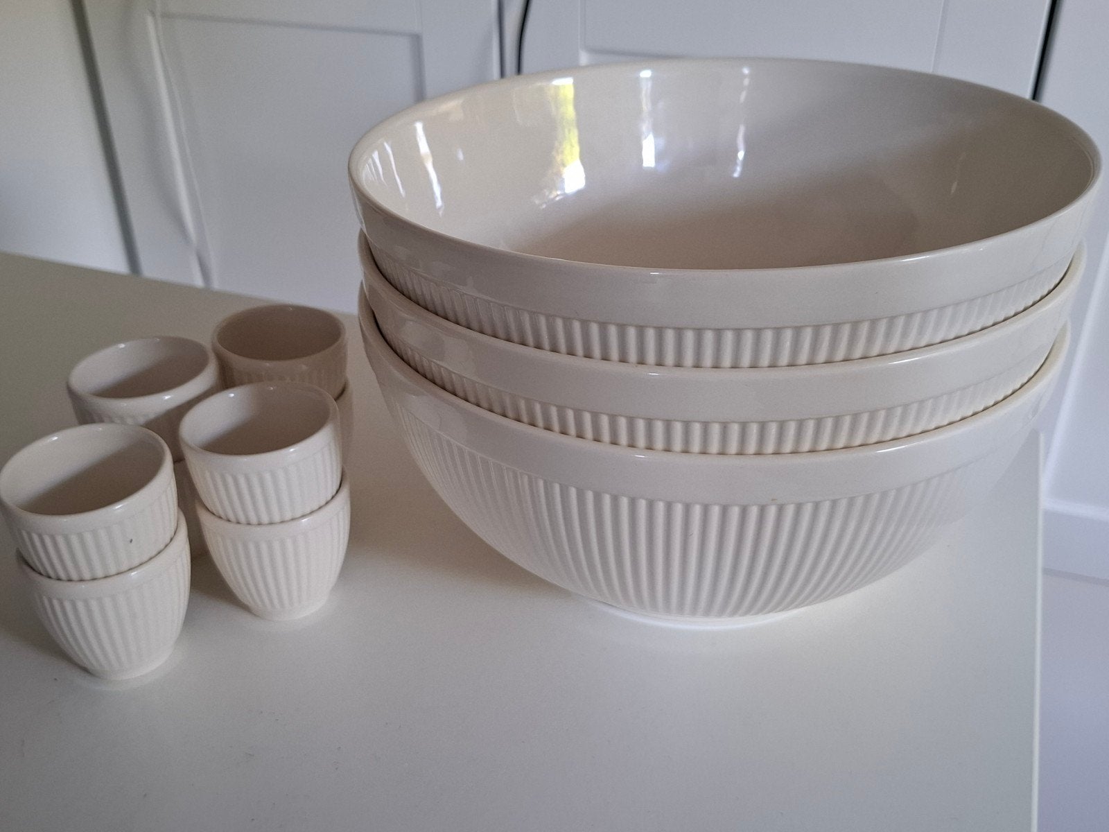 Wedgwood Windsor Serviesdelen: Kopjes Slakommen & Eierdoppen, Ophalen of Verzenden, Zo goed als nieuw, Wedgwood, Kop(pen) en/of Schotel(s)