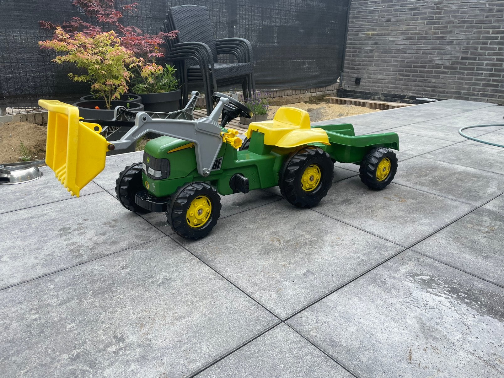 John Deere - Traptractor met Aanhanger en Frontlader, Ophalen, Zo goed als nieuw, Overige merken