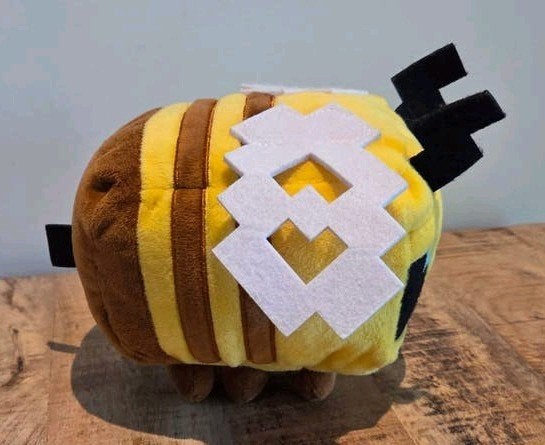 Minecraft bee knuffel, Ophalen of Verzenden, Zo goed als nieuw
