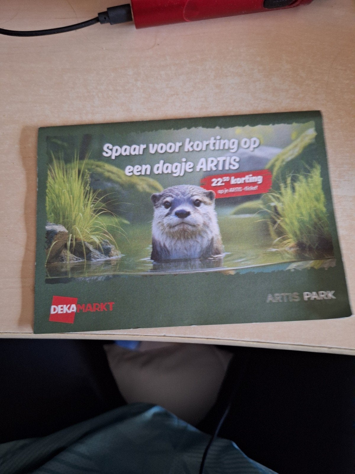 1 vol kaart artis, Dekamarkt, Ophalen