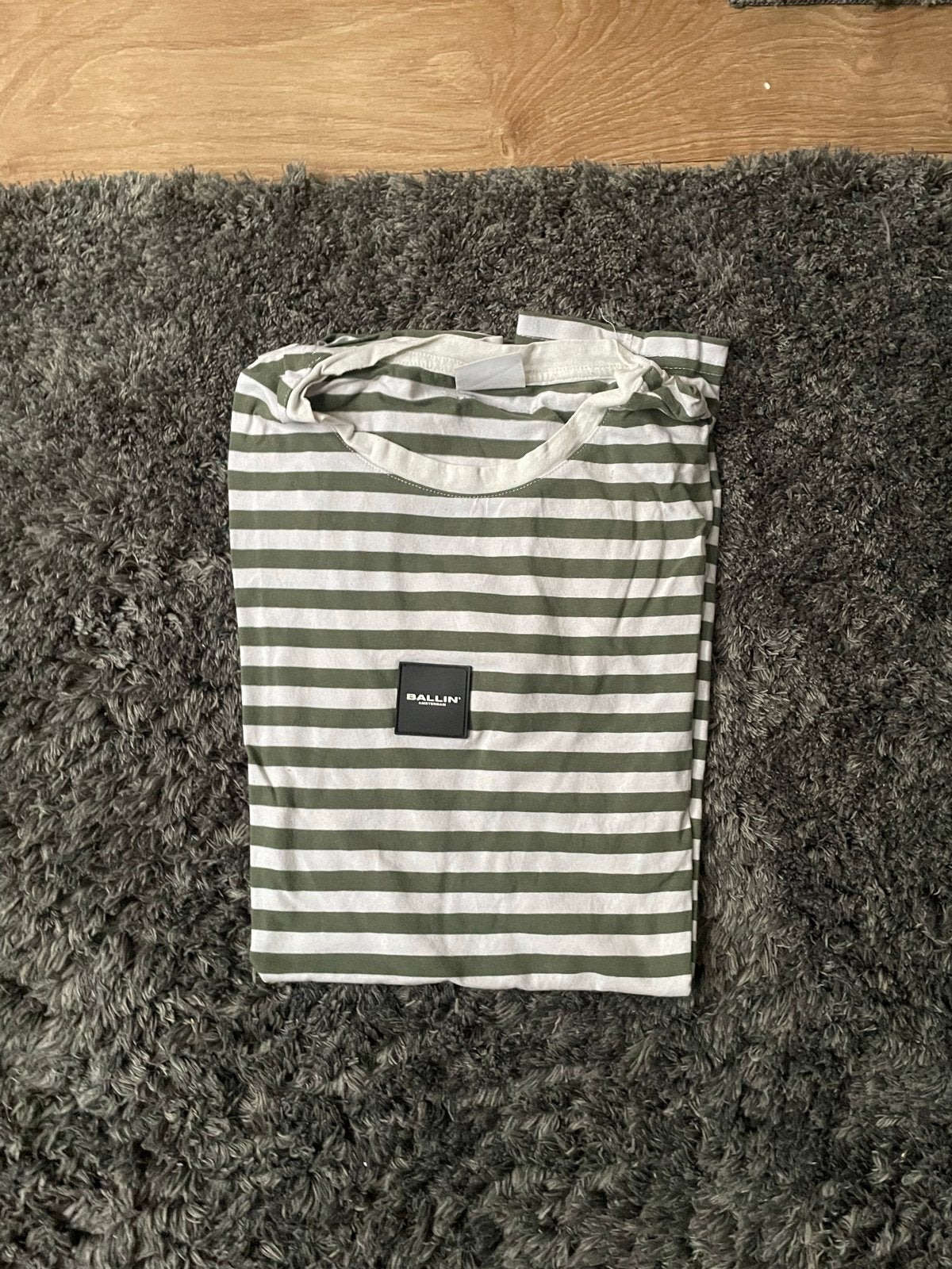 Purewhite T-shirt met strepen - Maat S, Ophalen, Gedragen, Maat 46 (S) of kleiner, Groen