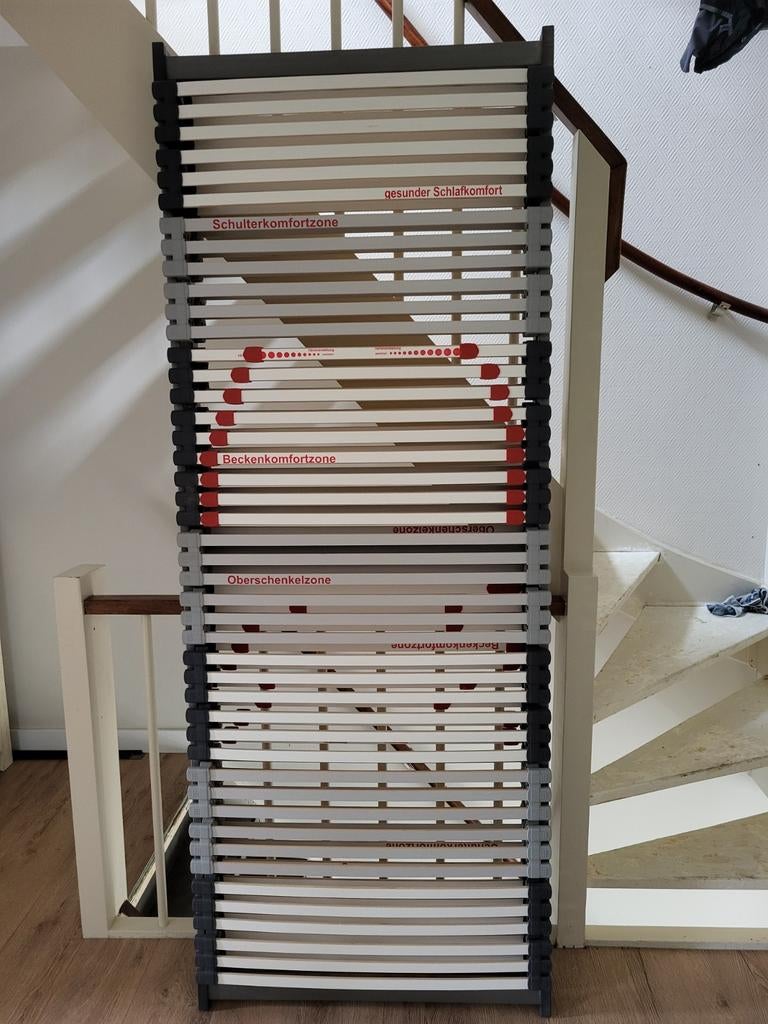 2 Lattenbodems 80x210, Ophalen, Gebruikt, 210 cm, Tweepersoons