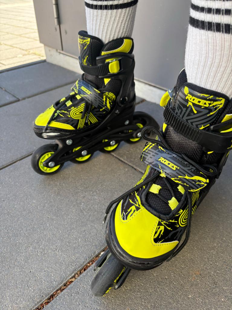 Roces Jokey 3.0 Boy Inline Skates Zwart/Lime - Maat 30-33, Ophalen, Verstelbaar, Kinderen, Roces