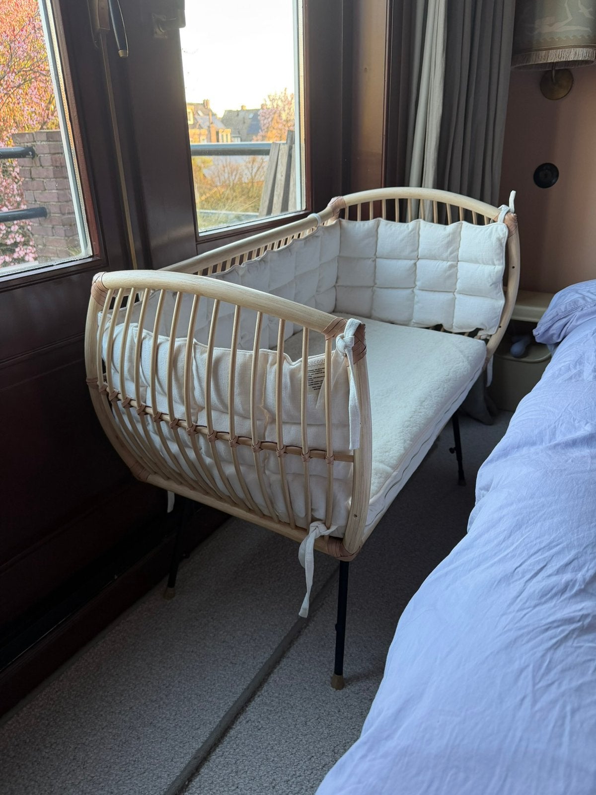 Bermbach sidebed cosleeper wieg Martha incl matras, Ophalen of Verzenden