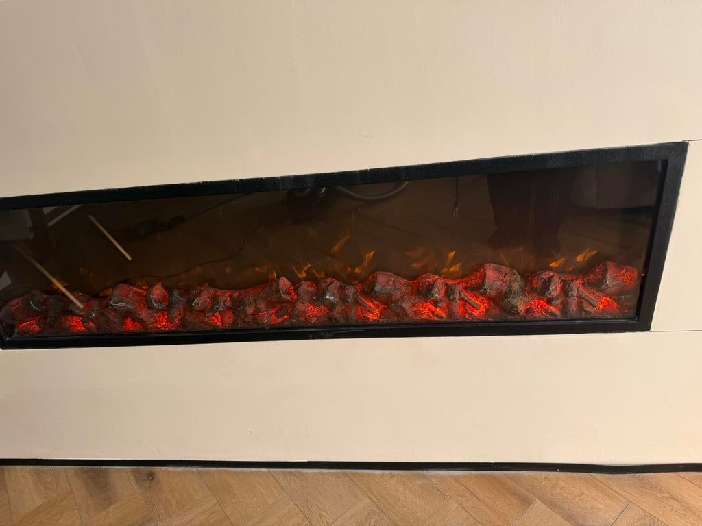 electrische inbouw sfeerhaard, Ophalen of Verzenden, Gebruikt, Inbouwhaard, Elektrische haard